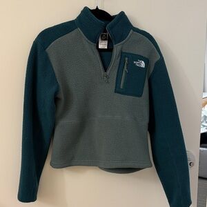 The North Face Green Fleece Quarter-Zip